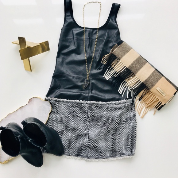 Bailey 44 Dresses & Skirts - Bailey 44 leather/tweed dress